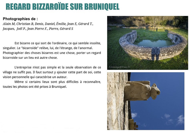 Exposition « Regard bizarroïde sur Bruniquel »